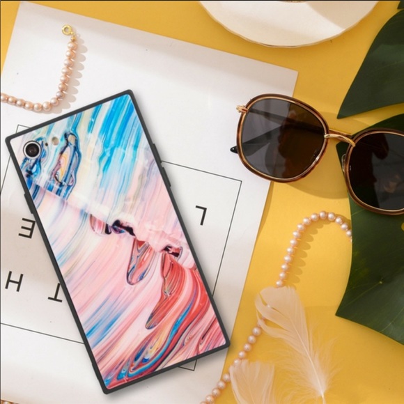 Watercolor Splash Square Case for iPhone 7/8 - Picture 6 of 6